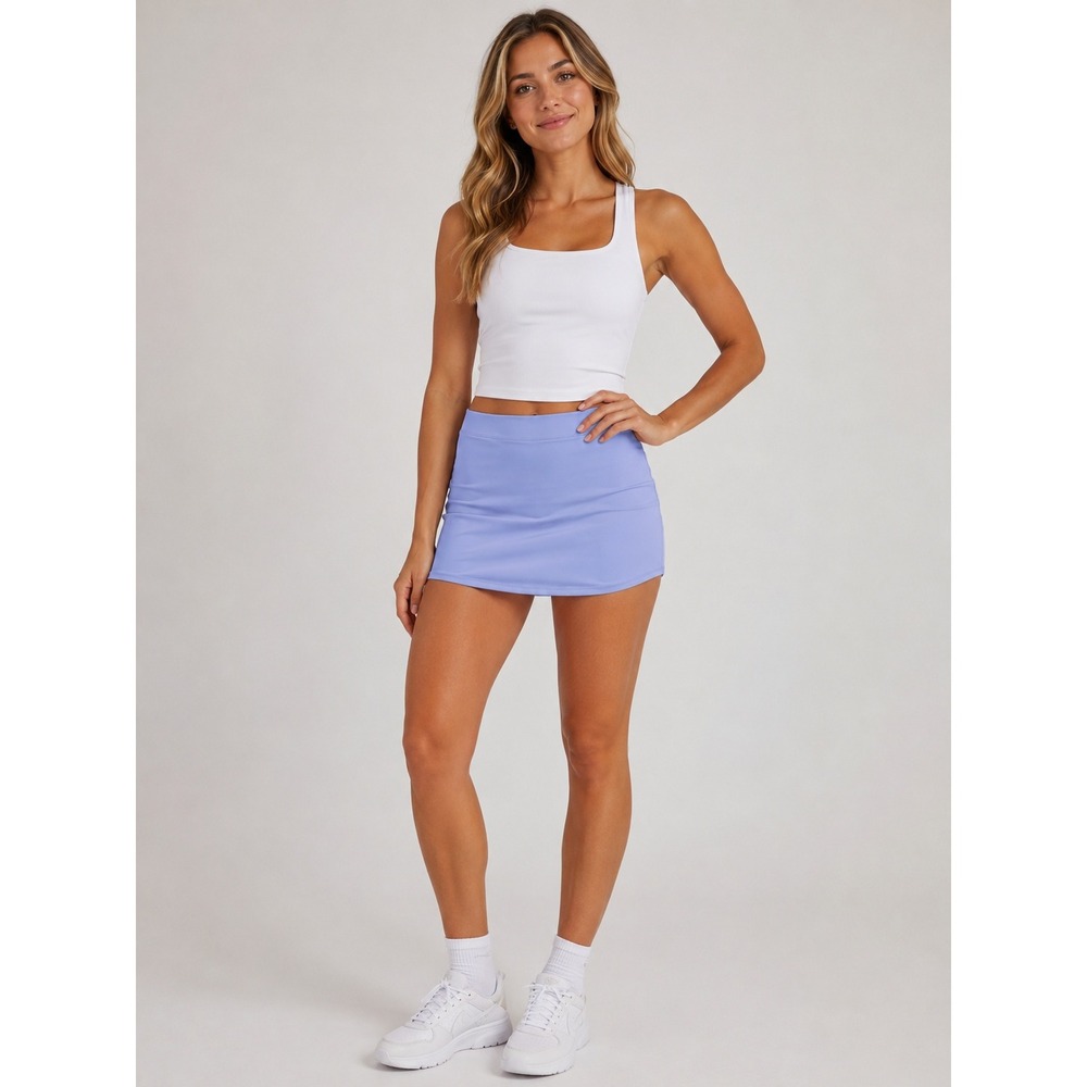 Activewear Skirt -Mini Skirt Periwinkle Blue Womens Small